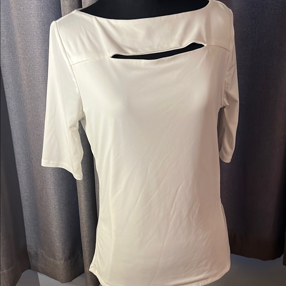 Elegant Cream Women's Top